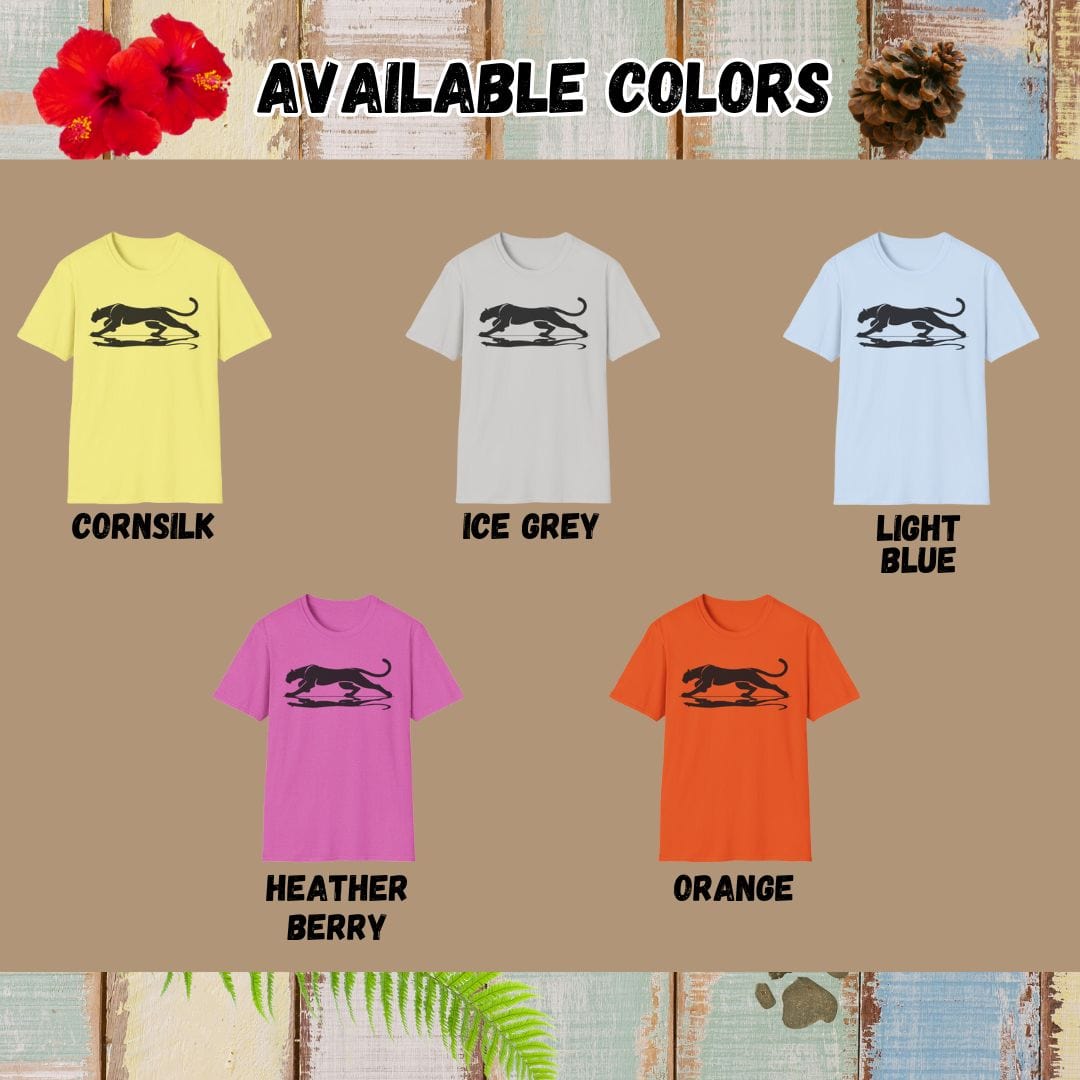 Panther Tee – Stalking – Bold Vibrant Art | Outdoor Adventure