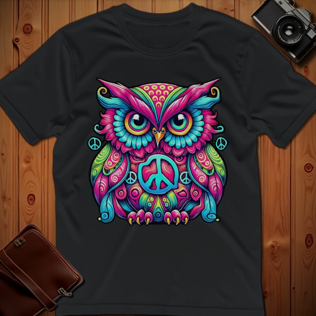 Owl Tee – Psychedelic – Bold Vibrant Art