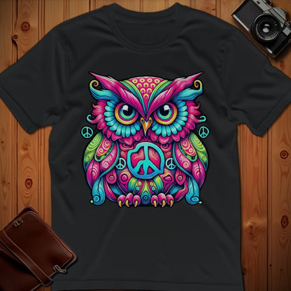 Owl Tee – Psychedelic – Bold Vibrant Art