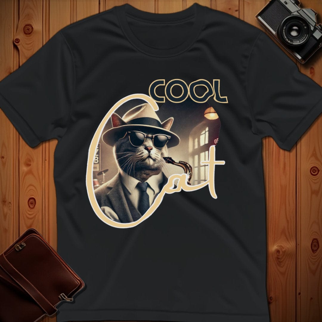 Cat Tee – Cool Jazz – Bold Vibrant Graphic | Festival & Party Wear