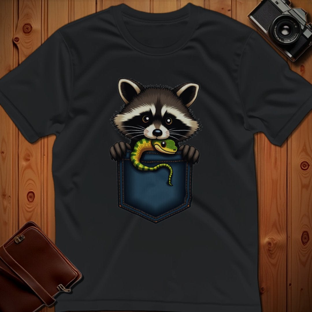 Racoon Tee – Pocket – Bold Vibrant Graphic | Outdoor Adventure