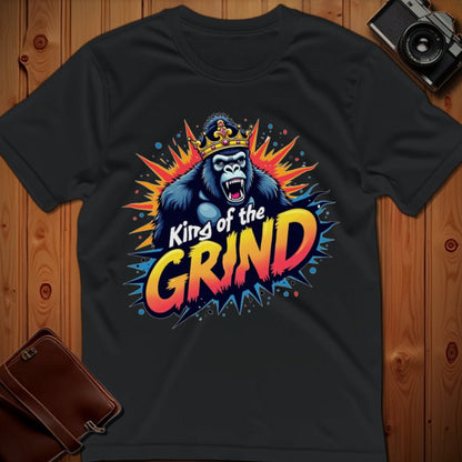 Gorilla Tee – King of the Grind – Bold Vibrant Art
