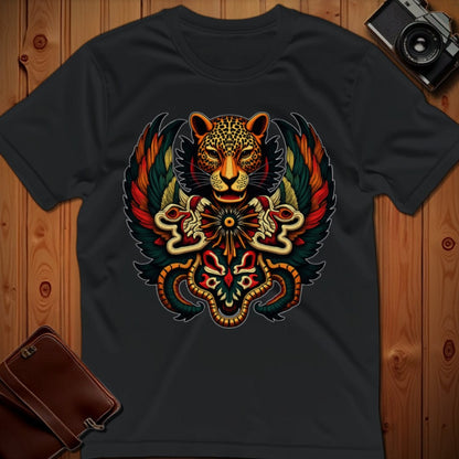 Jaguar Tee – Mayan – Bold Vibrant Graphic | Outdoor Adventure