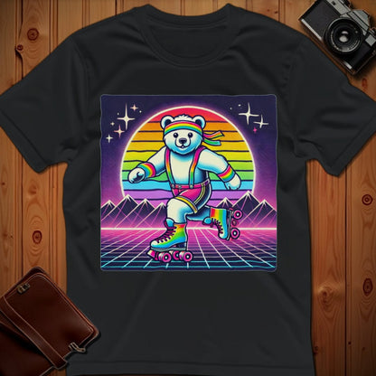 Bear Tee – 80's Roller Skating – Bold Vibrant Art