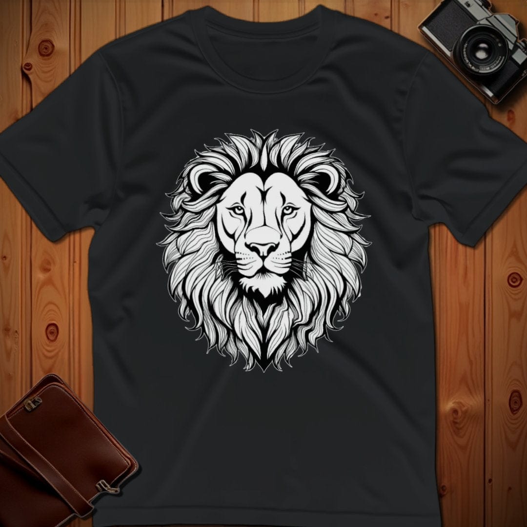 Lion Tee – Minimalist – Bold Vibrant Art