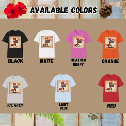 Fox Tee – Vintage Vibes – Bold Vibrant Art