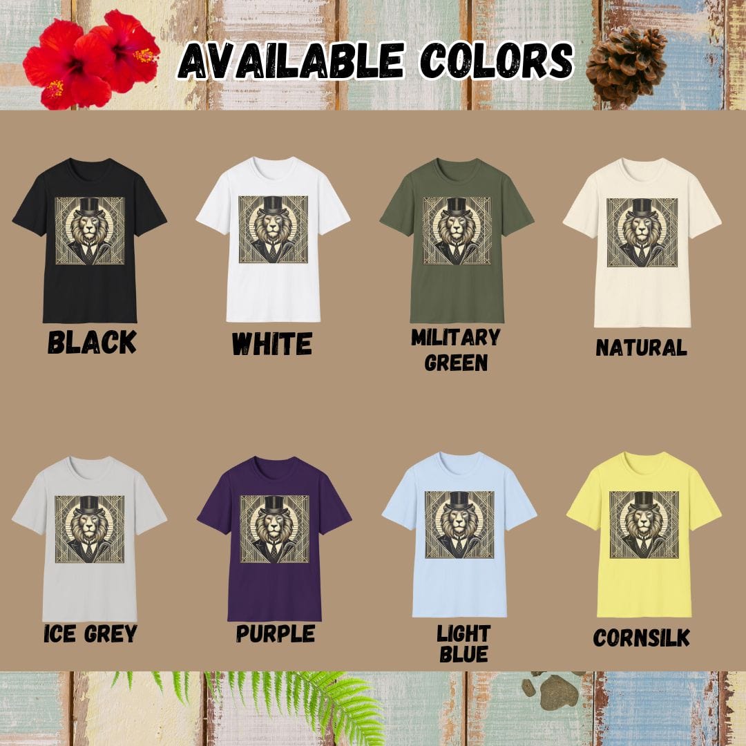 Lion Tee – Dapper – Bold Vibrant Art