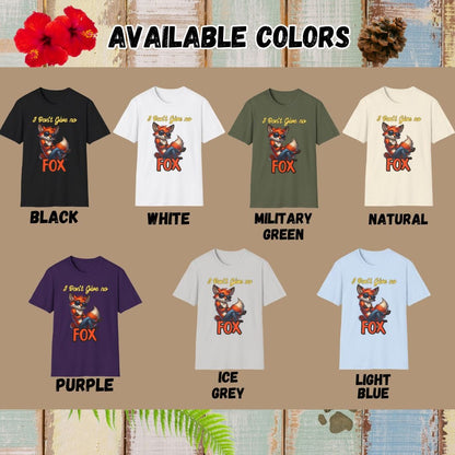Fox Tee – I Don’t Give No – Bold Vibrant Art