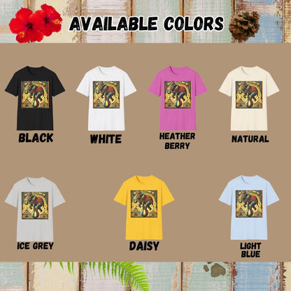 Elephant Tee – Vintage Circus – Bold Vibrant Art