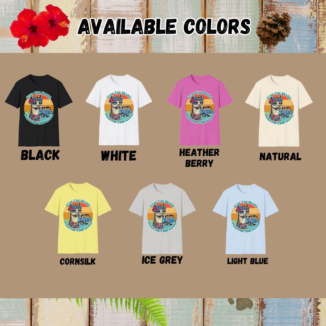 Llama Tee – Vintage 60's Style  – Bold Vibrant Art