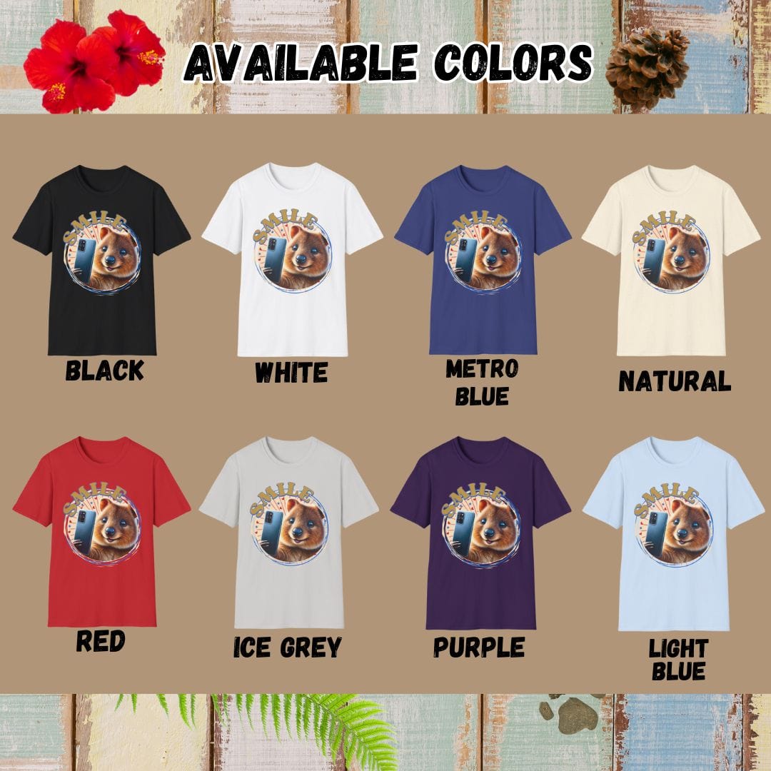 Quokka Tee – Smile – Bold Vibrant Art | Weekend Casual Wear