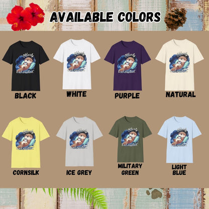 Otter Tee – Otterly Exhausted– Bold Vibrant Art