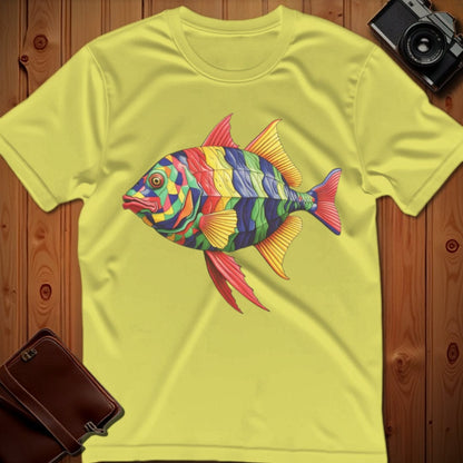 Fish Tee – Bright Pattern – Bold Vibrant Art
