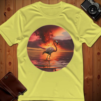 Flamingo Tee – Sunset Flamingo – Bold Vibrant Art | Outdoor Adventure