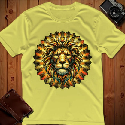 Lion Tee – Sunburst – Bold Vibrant Art