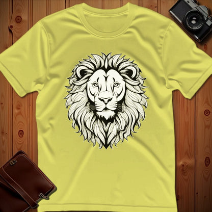 Lion Tee – Minimalist – Bold Vibrant Art