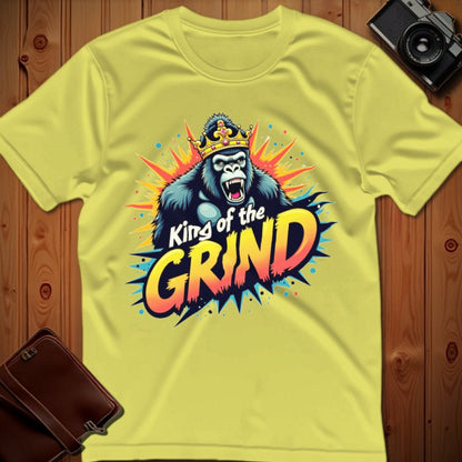 Gorilla Tee – King of the Grind – Bold Vibrant Art