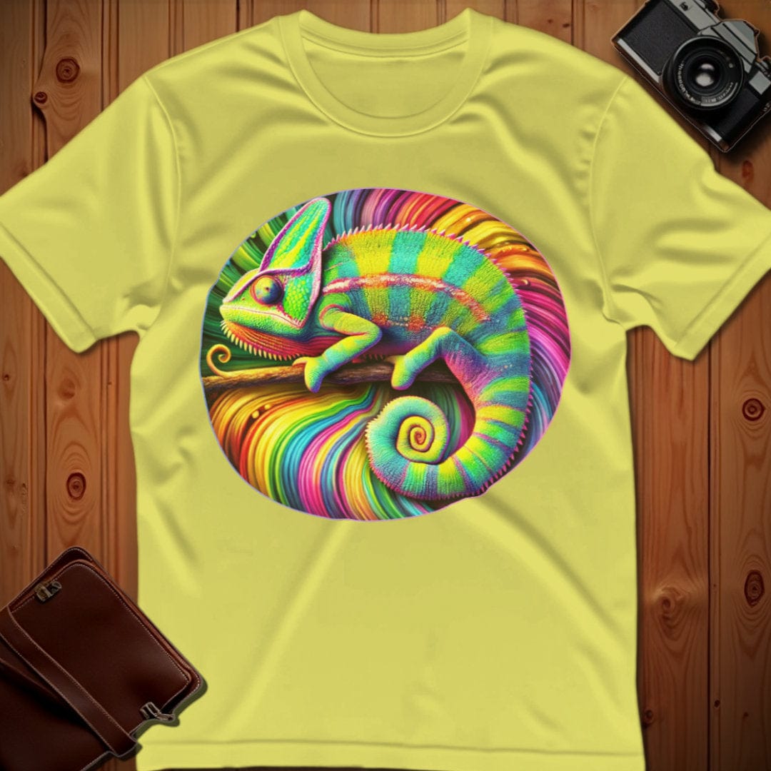 Chameleon Tee – Rainbow – Bold Vibrant Art