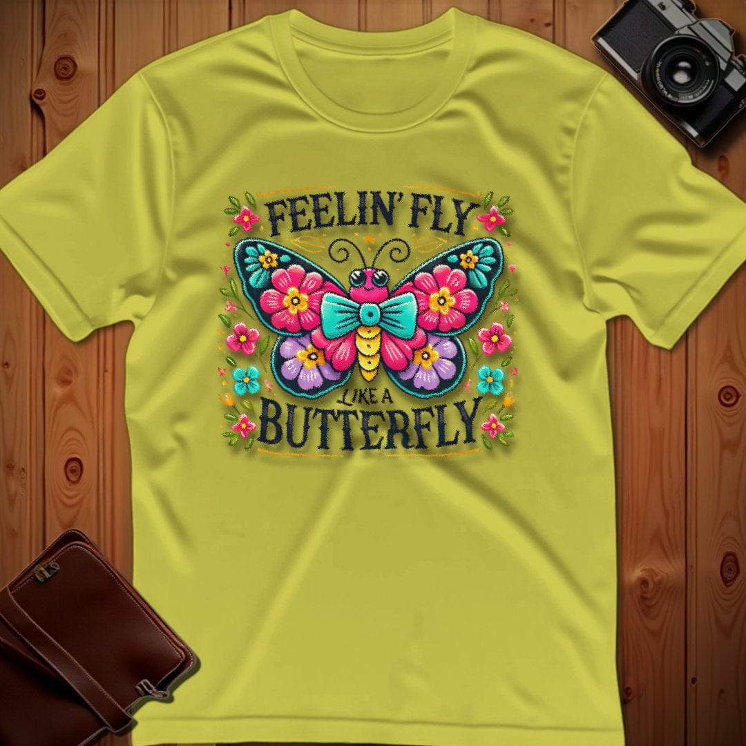 Butterfly Tee – Feelin Fly Like A – Bold Vibrant Art