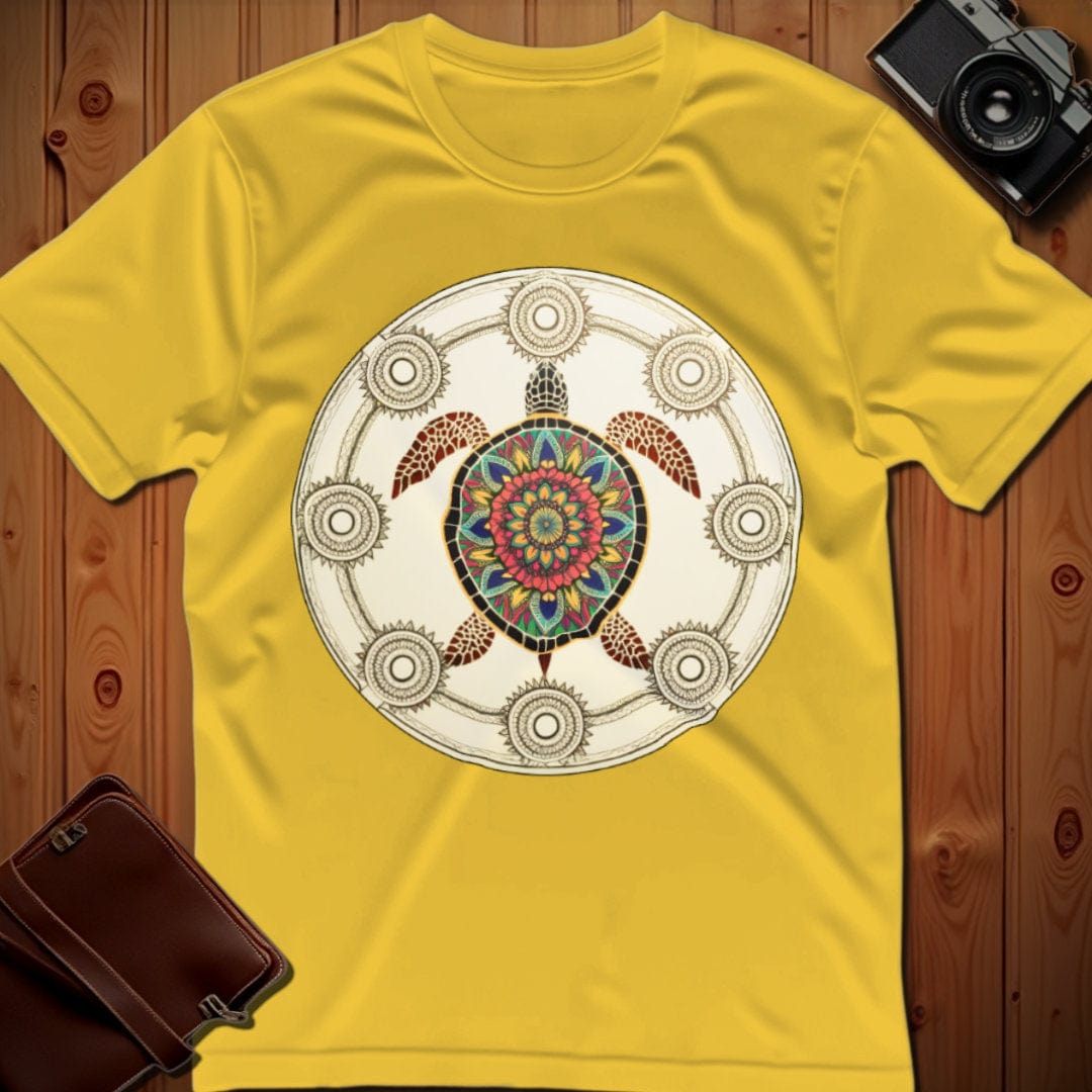 Turtle Tee – Mandala – Bold Vibrant Art | Outdoor Adventure