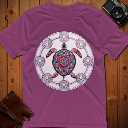 Turtle Tee – Mandala – Bold Vibrant Art | Outdoor Adventure