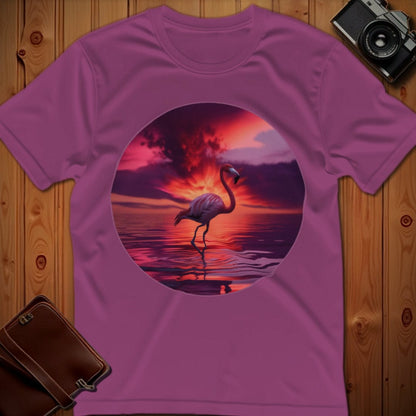 Flamingo Tee – Sunset Flamingo – Bold Vibrant Art | Outdoor Adventure