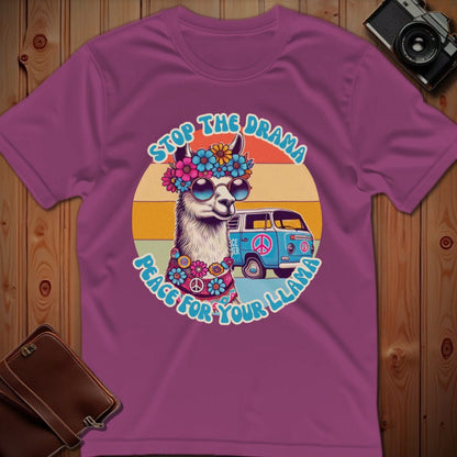 Llama Tee – Vintage 60's Style  – Bold Vibrant Art