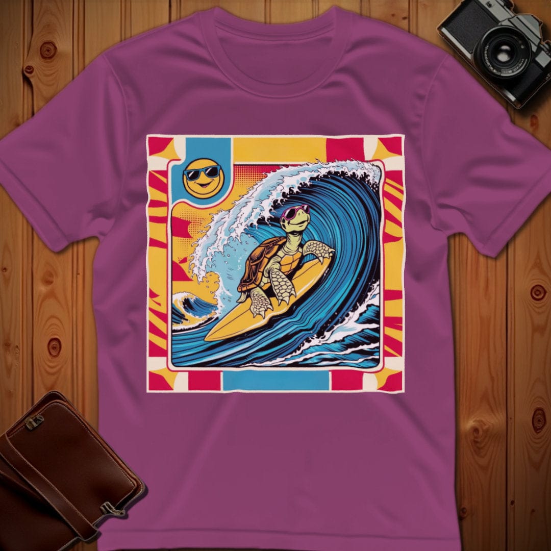 Turtle Tee – Surfing Pop Art  – Bold Vibrant Art