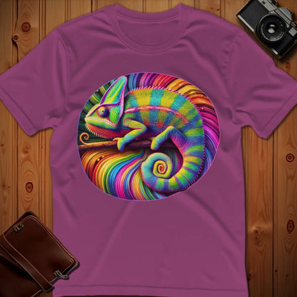 Chameleon Tee – Rainbow – Bold Vibrant Art