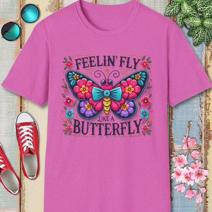 Butterfly Tee – Feelin Fly Like A – Bold Vibrant Art