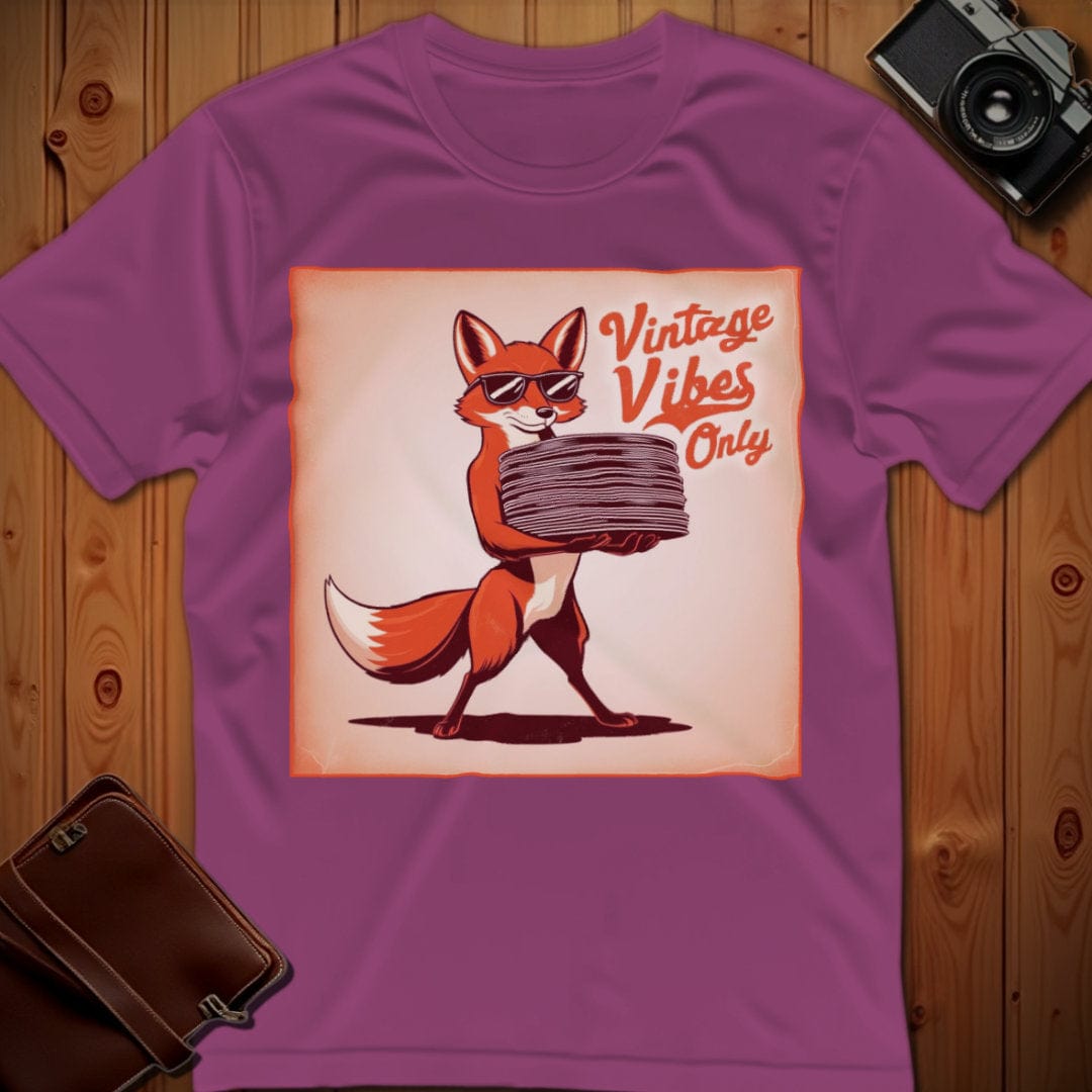 Fox Tee – Vintage Vibes – Bold Vibrant Art
