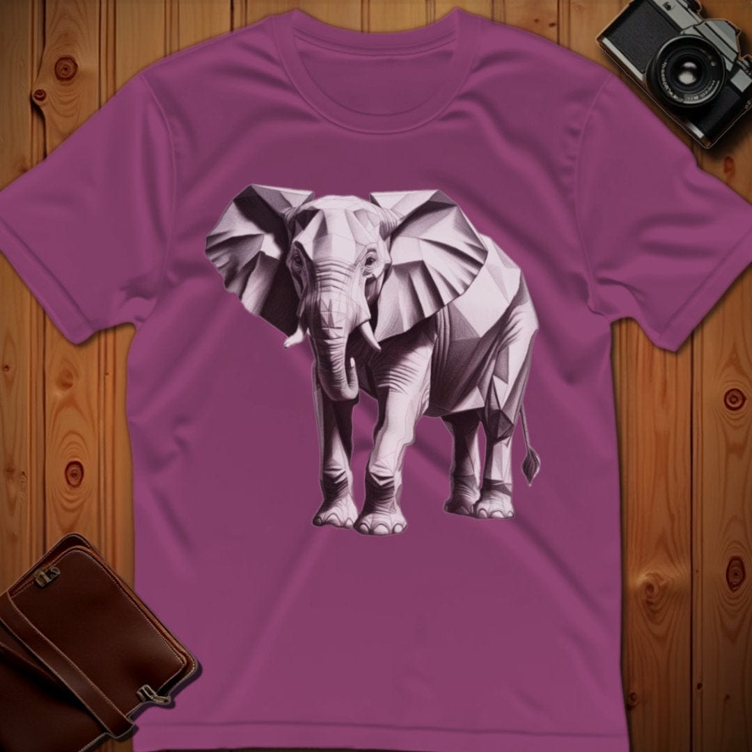 Elephant Tee – Polygon – Bold Vibrant Art | Lazy Day Outfit
