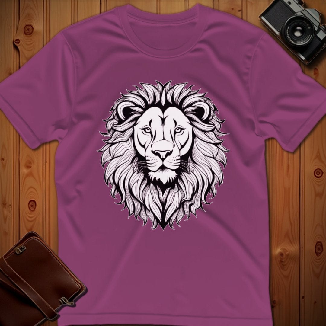 Lion Tee – Minimalist – Bold Vibrant Art