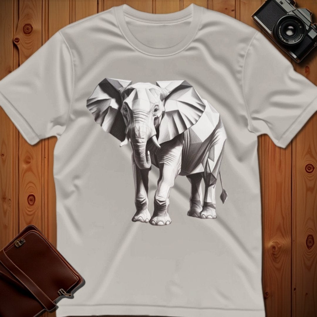 Elephant Tee – Polygon – Bold Vibrant Art | Lazy Day Outfit