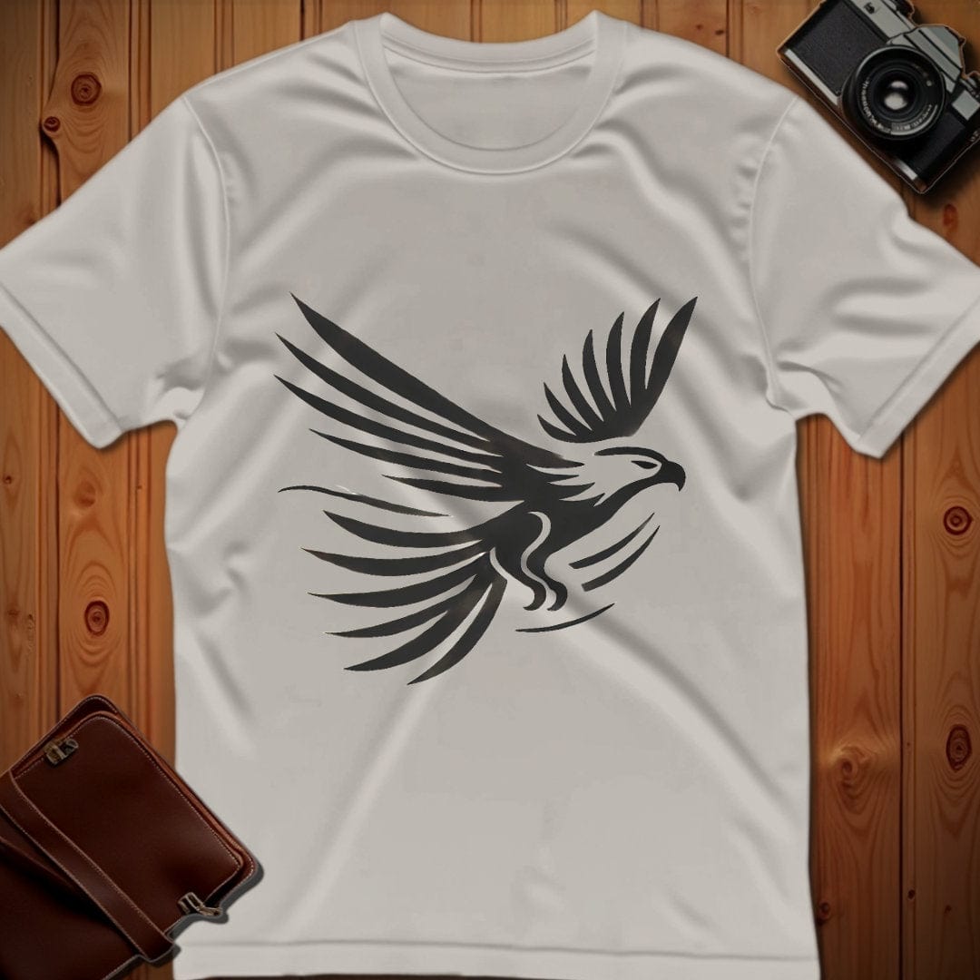 Eagle Tee – Minimalist Flying – Bold Vibrant Art