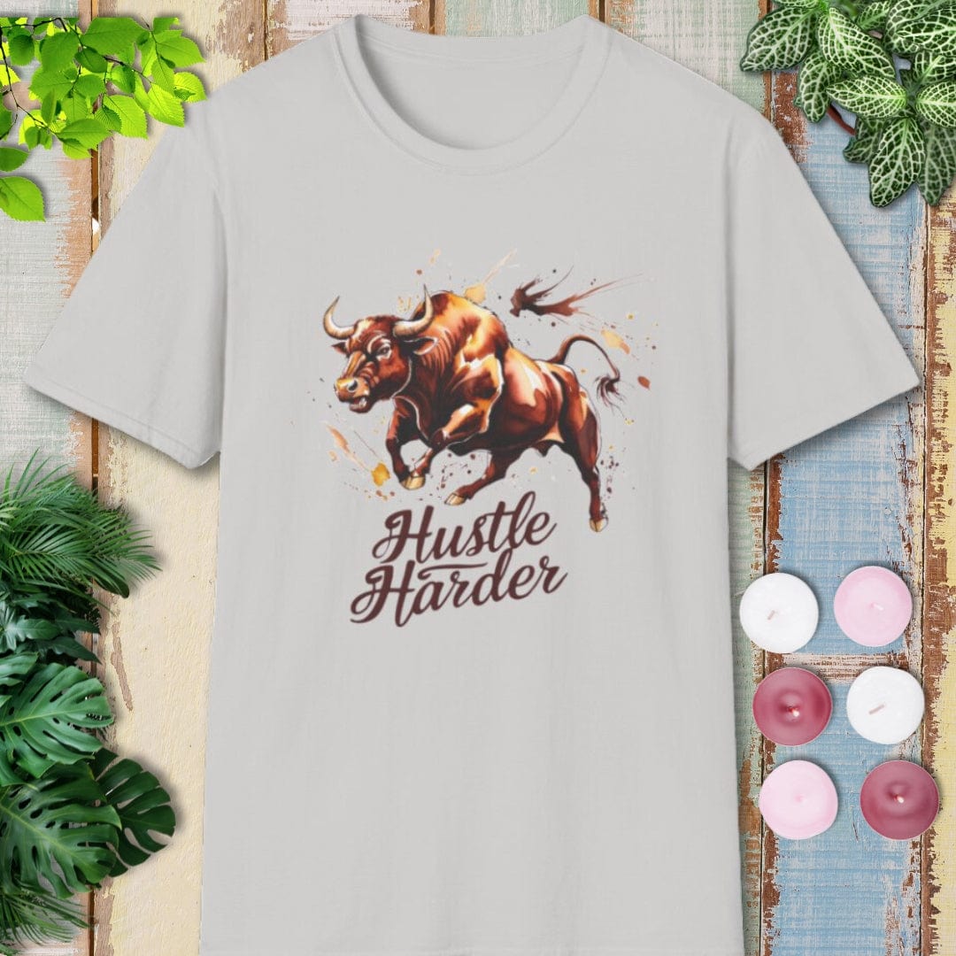 Hustle Harder Bull T-Shirt