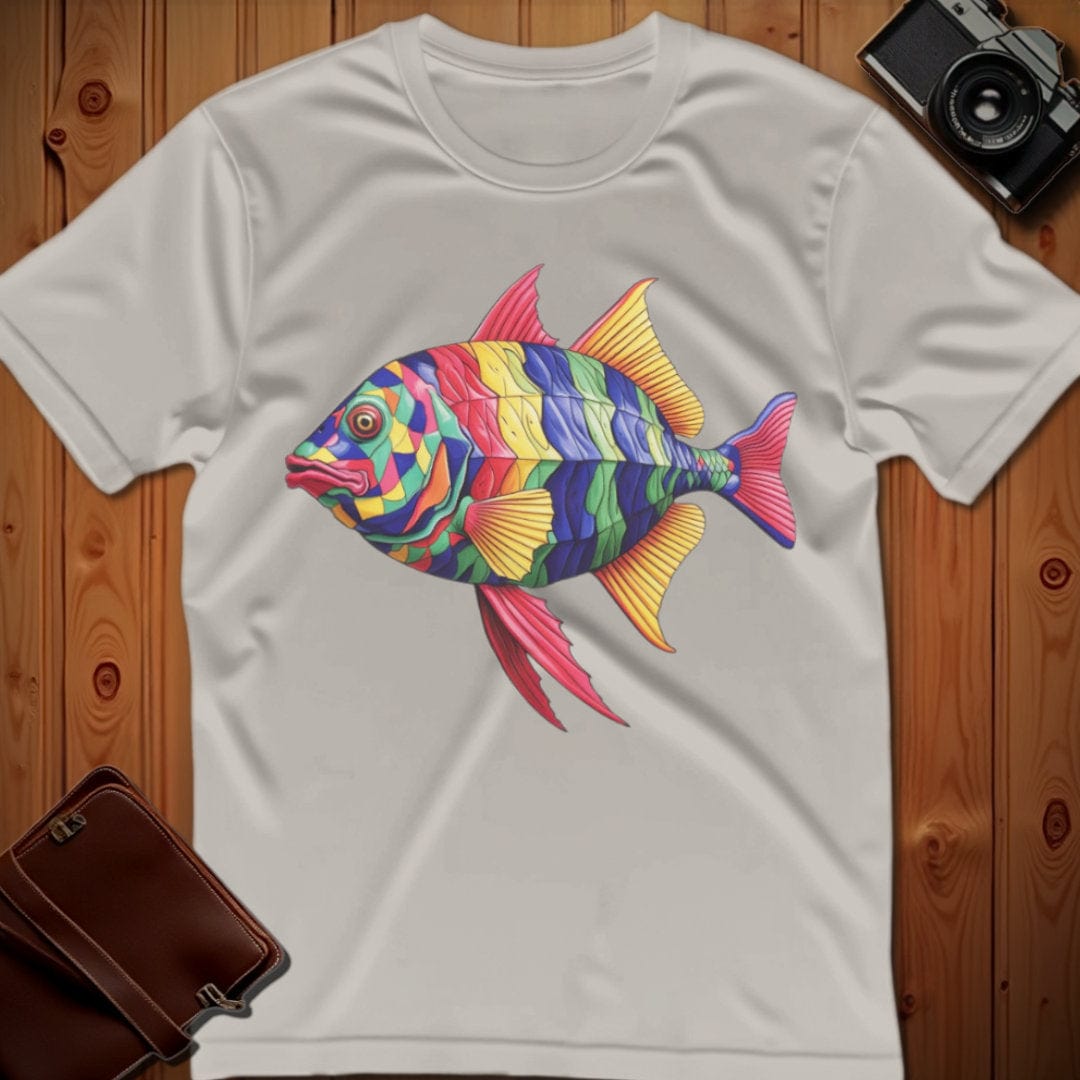 Fish Tee – Bright Pattern – Bold Vibrant Art