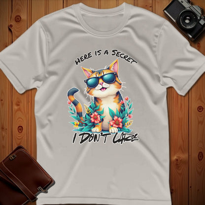 Cat Tee – I Don’t Care – Bold Vibrant Art | for Animal Lovers