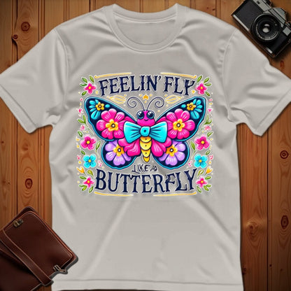 Butterfly Tee – Feelin Fly Like A – Bold Vibrant Art