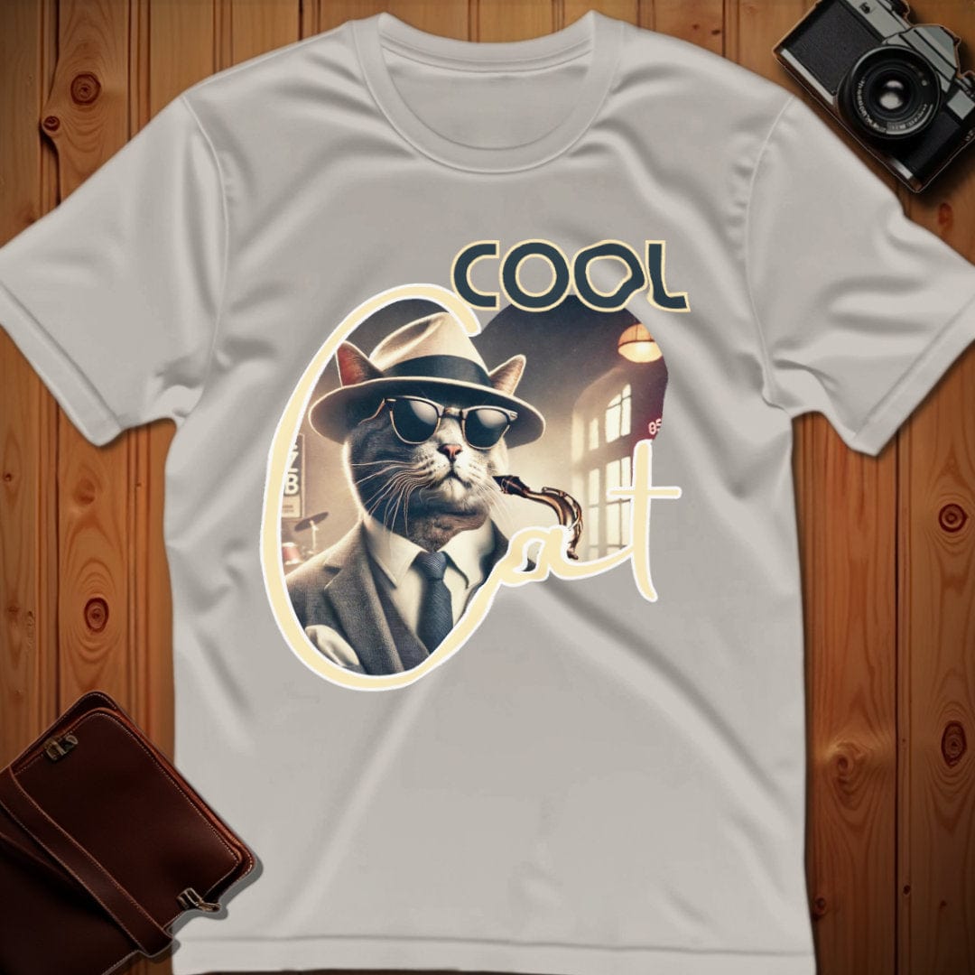 Cat Tee – Cool Jazz – Bold Vibrant Graphic | Festival & Party Wear