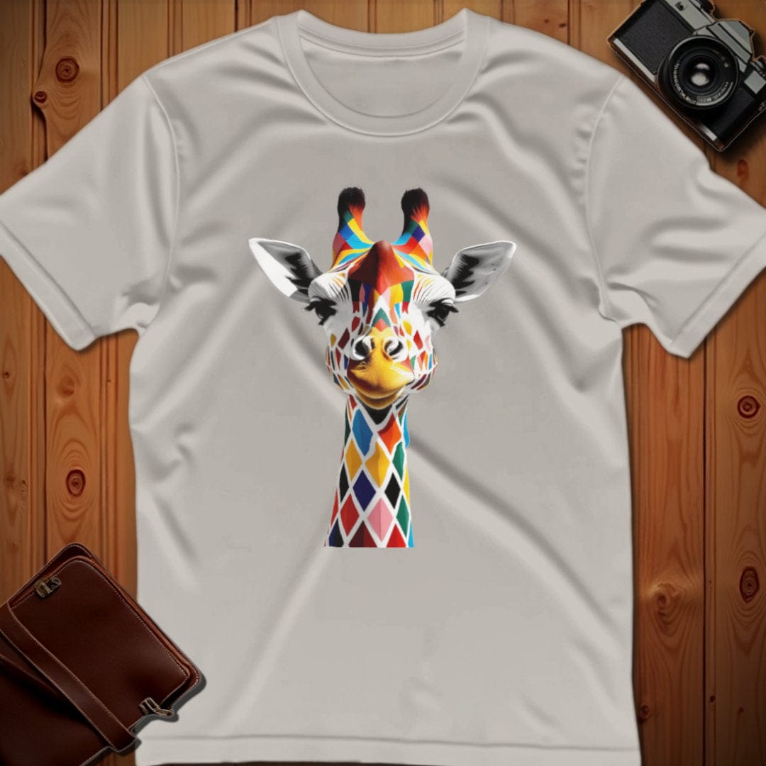 Giraffe Tee – Geometric – Bold Vibrant Art