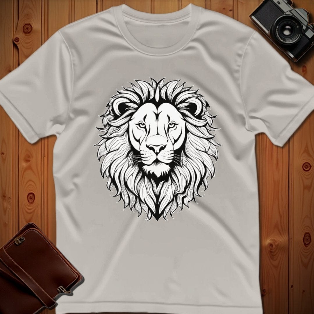 Lion Tee – Minimalist – Bold Vibrant Art