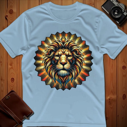 Lion Tee – Sunburst – Bold Vibrant Art