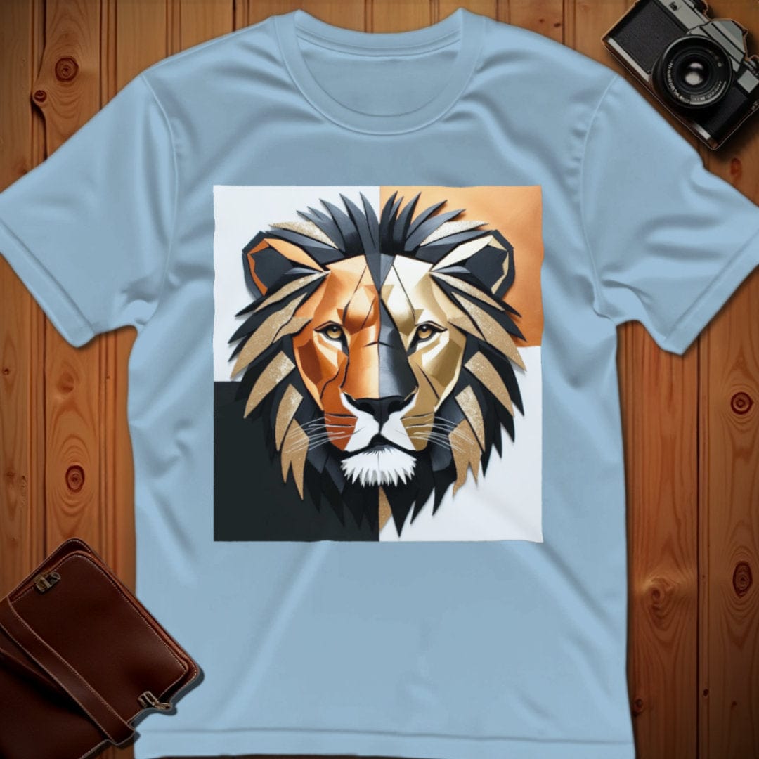 Lion Tee – Geometric – Bold Vibrant Art