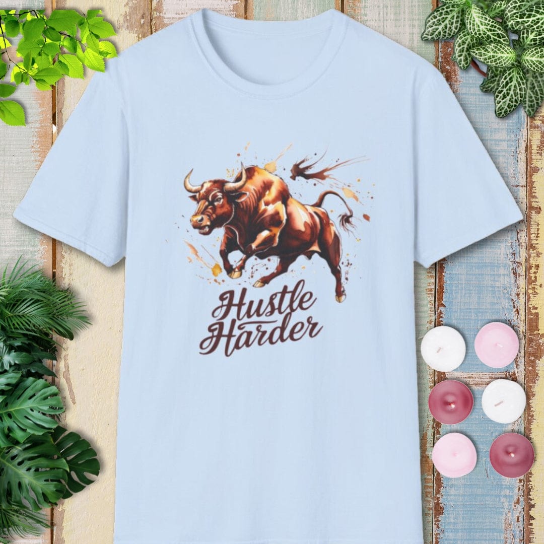 Hustle Harder Bull T-Shirt