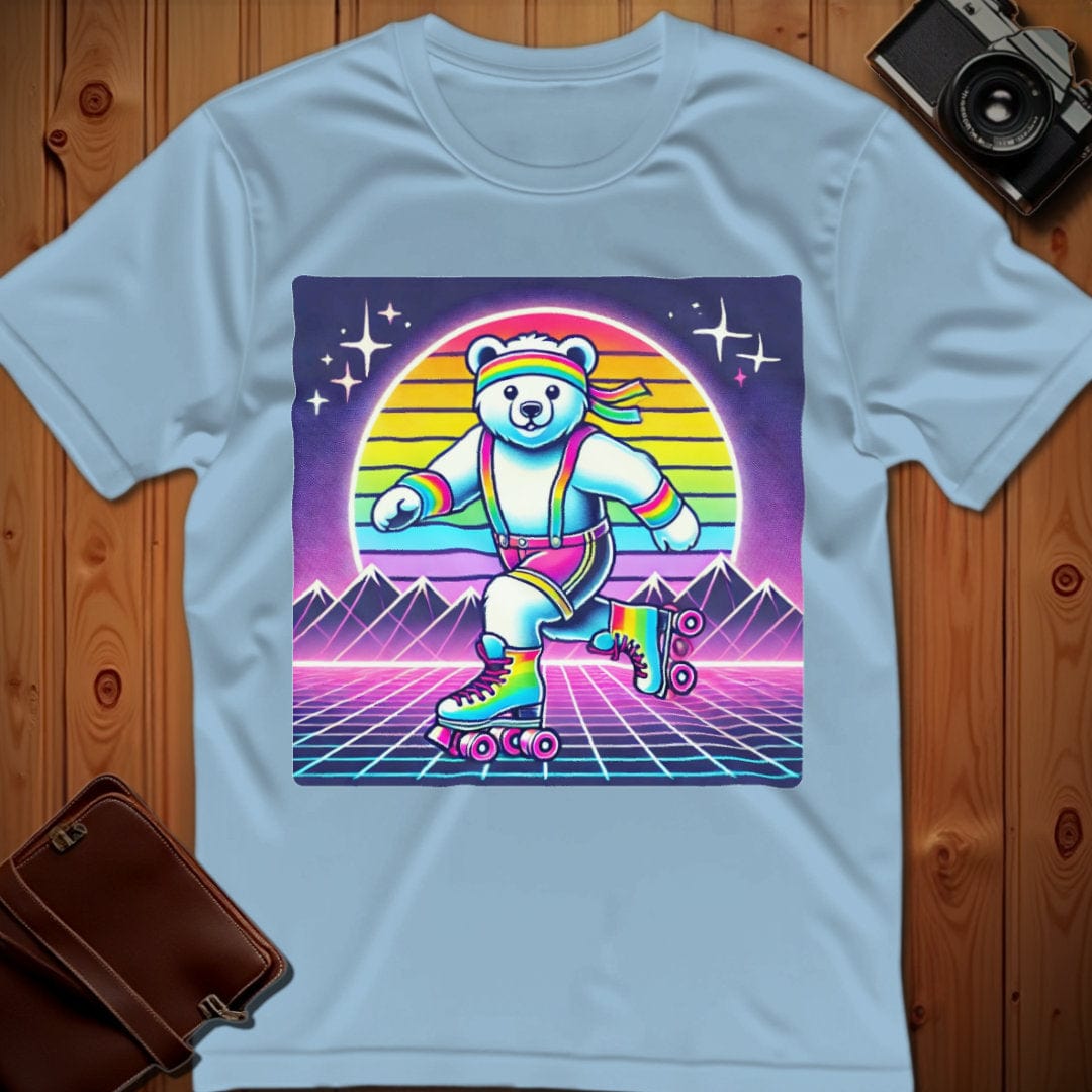 Bear Tee – 80's Roller Skating – Bold Vibrant Art