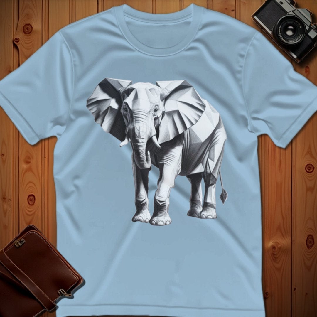 Elephant Tee – Polygon – Bold Vibrant Art | Lazy Day Outfit