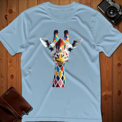 Giraffe Tee – Geometric – Bold Vibrant Art