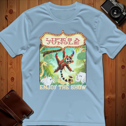 Kinkajou Tee – Life’s A Jungle Enjoy The Show – Bold Vibrant Art