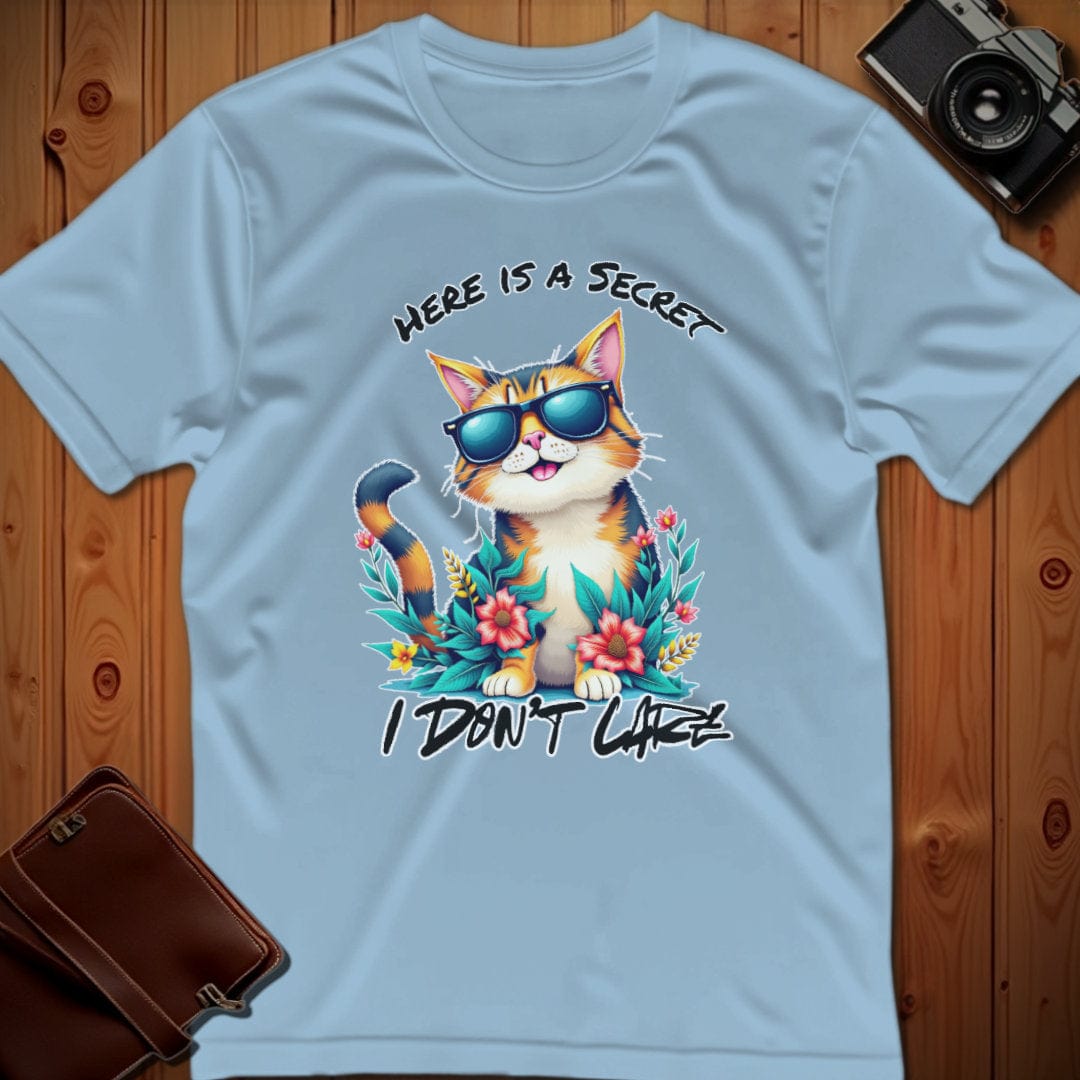 Cat Tee – I Don’t Care – Bold Vibrant Art | for Animal Lovers